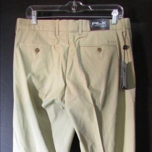 Ralph Lauren RLX Mens Khaki Wicking Tailored Fit Golf Pants